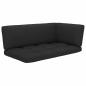 Preview: Outdoor-Ecksofa Paletten Kiefernholz Imprägniert Grau