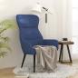 Preview: ARDEBO.de - Relaxsessel Blau Stoff