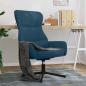 Preview: ARDEBO.de - Relaxsessel Blau Samt