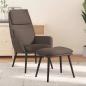Preview: ARDEBO.de - Relaxsessel mit Hocker Taupe Stoff