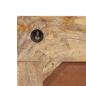 Preview: Wandgarderobe mit 6 Haken Massivholz Mango