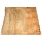 Preview: Tischplatte mit Baumkante 140x60x2,5 cm Massivholz Mango