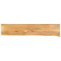 Preview: ARDEBO.de - Tischplatte mit Baumkante 160x30x3,8 cm Massivholz Mango