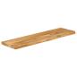 Preview: Tischplatte mit Baumkante 100x40x2,5 cm Massivholz Mango
