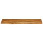 Preview: Tischplatte mit Baumkante 120x40x3,8 cm Massivholz Mango