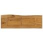 Preview: Tischplatte mit Baumkante 120x40x3,8 cm Massivholz Mango