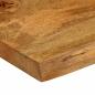 Preview: Tischplatte mit Baumkante 120x40x3,8 cm Massivholz Mango