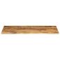 Preview: Tischplatte 140x60x2,5 cm Baumkante Massivholz Raues Mangoholz