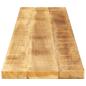 Preview: Tischplatte 140x20x2,5 cm Rechteckig Raues Massivholz Mango