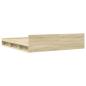 Preview: Bettgestell mit Schubladen Sonoma-Eiche 200x200cm Holzwerkstoff