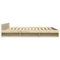 Preview: Bettgestell mit Schubladen Sonoma-Eiche 200x200cm Holzwerkstoff