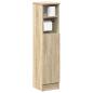Preview: ARDEBO.de - Badezimmerschrank mit Rollenhalter Sonoma-Eiche 20,5x22x90 cm