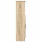 Preview: Badezimmerschrank mit Rollenhalter Sonoma-Eiche 20,5x22x90 cm