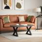 Preview: Couchtischbeine 2 Stk. Schwarz 50x(42-43,3) cm Stahl
