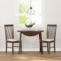 Preview: Esszimmerst?hle mit Kissen 2 Stk. Braun Massivholz Gummibaum