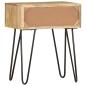 Preview: Nachttisch 40x30x50 cm Mango Massivholz