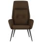Preview: Relaxsessel Braun Wildleder-Optik