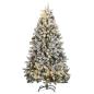 Preview: ARDEBO.de - Künstlicher Weihnachtsbaum Klappbar 300 LEDs & Kugeln 240 cm