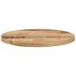 Preview: Tischplatte Ø 40x1,5 cm Rund Raues Massives Mangoholz