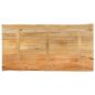 Preview: Tischplatte mit Baumkante 120x60x3,8 cm Massivholz Mango
