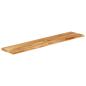 Preview: Tischplatte mit Baumkante 180x30x2,5 cm Massivholz Mango