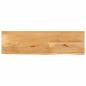 Preview: ARDEBO.de - Tischplatte mit Baumkante 120x30x3,8 cm Massivholz Mango