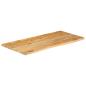 Preview: Tischplatte mit Baumkante 120x60x2,5 cm Massivholz Mango