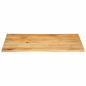 Preview: Tischplatte mit Baumkante 120x60x2,5 cm Massivholz Mango