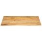 Preview: Tischplatte mit Baumkante 110x80x2,5 cm Massivholz Mango