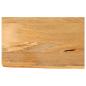 Preview: ARDEBO.de - Tischplatte mit Baumkante 50x30x3,8 cm Massivholz Mango