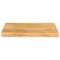 Preview: Tischplatte mit Baumkante 50x30x3,8 cm Massivholz Mango