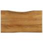 Preview: ARDEBO.de - Tischplatte mit Baumkante 120x60x3,8 cm Massivholz Mango