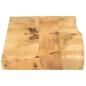 Preview: Tischplatte 110x20x2,5 cm Baumkante Massivholz Raues Mangoholz