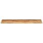 Preview: Tischplatte 120x20x2,5 cm Rechteckig Raues Massivholz Mango
