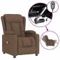 Preview: Massagesessel Elektrisch Braun Stoff