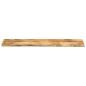 Preview: Tischplatte 160x40x2,5 cm Baumkante Massivholz Raues Mangoholz