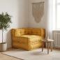 Preview: ARDEBO.de - Modulares Sofaelement Gelb 70x70x54 cm Stoff