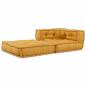 Preview: Modulares Sofaelement Gelb 70x70x54 cm Stoff