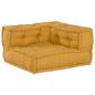 Preview: Modulares Sofaelement Gelb 70x70x54 cm Stoff