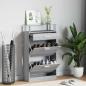 Preview: ARDEBO.de - Schuhschrank Grau Sonoma 63x24x104 cm Holzwerkstoff