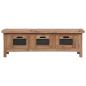Preview: TV-Schrank mit 3 Schubladen 120×30×40 cm Massivholz Mahagoni