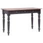 Preview: ARDEBO.de - Schreibtisch mit 3 Schubladen 117×57×75 cm Massivholz Mahagoni