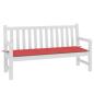 Preview: Gartenbank-Auflage Rot 150x50x3 cm Oxford-Gewebe