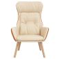Preview: Relaxsessel Creme Stoff und PVC
