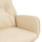 Preview: Relaxsessel Creme Stoff und PVC