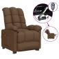 Preview: Relaxsessel Elektrisch Braun Stoff