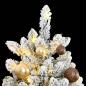 Preview: Künstlicher Weihnachtsbaum Klappbar 300 LEDs & Kugeln 270 cm