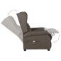 Preview: Massagesessel Braun Stoff