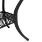 Preview: 3-tlg. Bistro-Set Schwarz Aluminiumguss