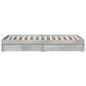 Preview: Bettgestell mit Schubladen Betongrau 100x200 cm Holzwerkstoff